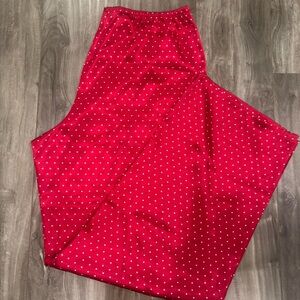 Gilligan & O'Malley Red with White Polka Dots Pajama Pants
